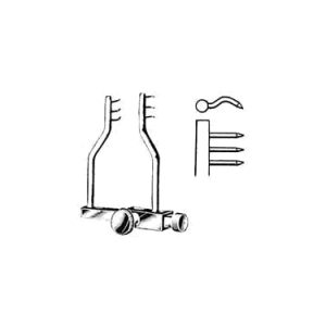 Logan Retractor 4 0 cm, 3 x 3 Teeth