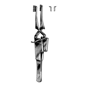 Retractor 10 0 cm, 4 x 4 Teeth, Blunt