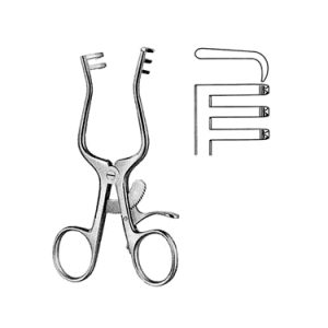 Weitlaner Loktite Retractor 10 5 cm, 35 mm, 2 x 3 Teeth, Sharp