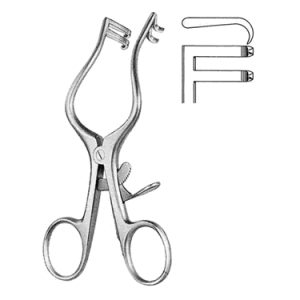 Plester Retractor 13 0 cm, 2 x 2 Teeth, Sharp