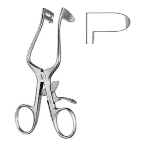 Plester Retractor 11 0 cm, 2 Teeth, Blunt