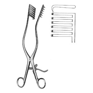 Hemi Leminectomy Retractor 27 0 cm, 6 x 6 Teeth
