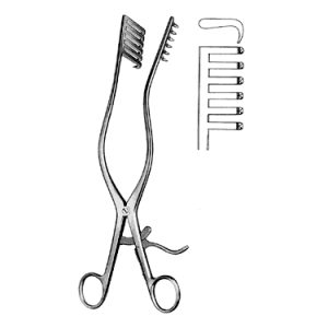 Hemi Leminectomy Retractor 27 0 cm, 6 x 6 Teeth