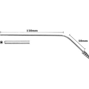 Yasargil Suction Tube 11 0 cm, 150 mm x 1 5 mm
