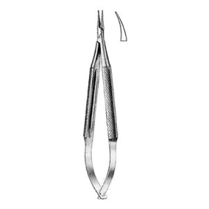 Barraquer Troutman Micro Needle Holders 10 0 cm, Curved