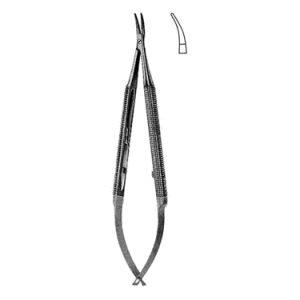 Barraquer Needle Holders 13 0 cm Carb Bite Jaws, Smooth