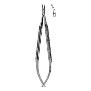 Barraquer Needle Holders 13 0 cm Carb Bite Jaws, Smooth