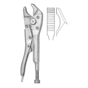 Heavy Duty Locking Plier 17 0 cm, 7 mm Wide Tip