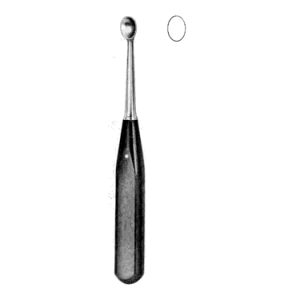 Volkmann Bone Curette 17 0 cm, Size 4, Handle From Artificial Wood