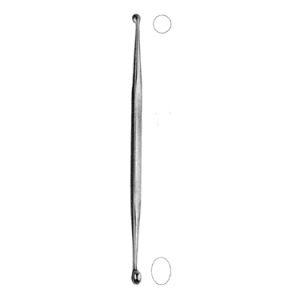 Bone Curette 21 0 cm, Oval/Round