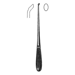 Spinal Fusion Bone Curette 23 0 cm, Reverse Angle, Size 6