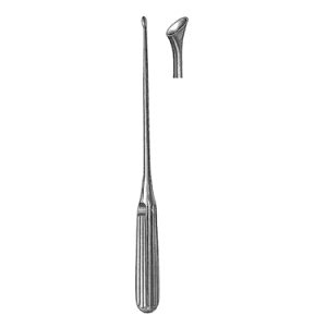 Scoville Disc Curette 25 0 cm, 4 mm x 10 mm Cup, Angled