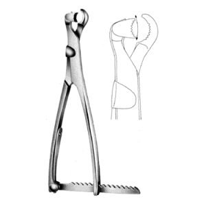 Lambotte Bone Holding Forceps 22 0 cm, With Ratchet