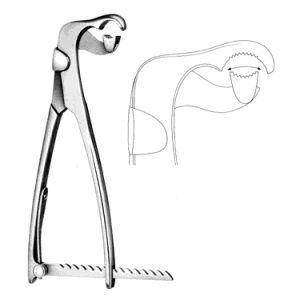 Lambotte Bone Holding Forceps 26 0 cm, With Ratchet