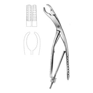 Ulrich Bone Holding Forceps 28 0 cm, Curved