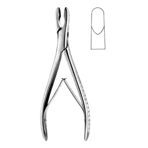 Luer Bone Rongeur Forceps 17 0 cm, Straight