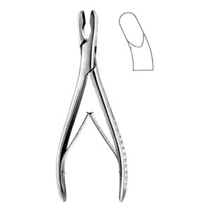 Luer Bone Rongeur Forceps 17 0 cm, Curved