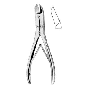 Ruskin Liston Bone Cutting Forceps 18 5 cm, Curved