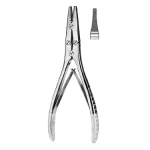 Flat Nose Plier 18 0 cm, Carb Bite Jaws