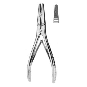 Flat Nose Plier 18 0 cm, Carb Bite Jaws