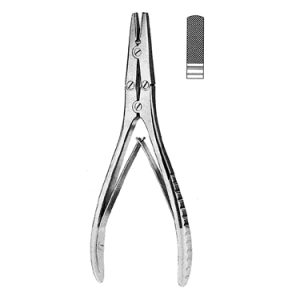Flat Nose Plier 18 0 cm, Carb Bite Jaws