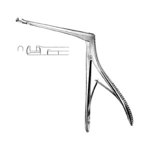 Hajek Sphenoid Punches, 140 mm Shaft, 4 mm x 4 mm Up Bite