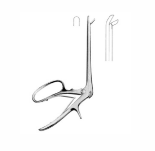 Ferris Smith Cushing Sphenoid Punches, 18 0 cm Shaft, Curved Up, 3 mm x 10 mm Bite
