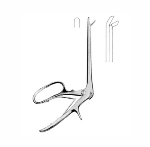 Ferris Smith Cushing Sphenoid Punches, 18 0 cm Shaft, Curved Up, 4 mm x 10 mm Bite