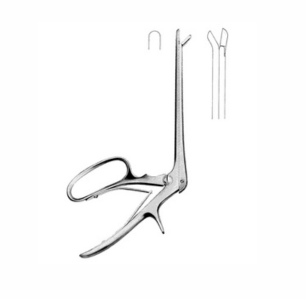 Ferris Smith Cushing Sphenoid Punches, 18 0 cm Shaft, Curved Down, 2 mm x 10 mm Bite