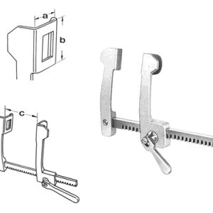 Cooley Rib Spreaders 12 mm x 17 mm x 75 mm, For New Borns