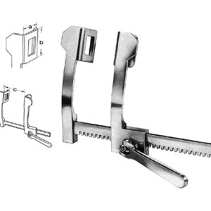 Finocchietto Rib Spreaders 70 mm x 65 mm x 250 mm, Large