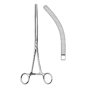 Doyen Intestinal Clamp Forceps 23 0 cm, Curved