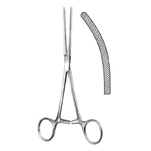 Baby Doyen Intestinal Clamp Forceps 18 0 cm, Curved