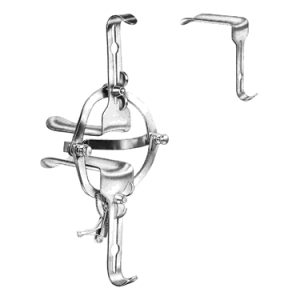 O Sullivan O Connor Vaginal Retractor with 2 Mobile Lateral Blades and 3 Interchangeable Blades (45 mm x 17 mm, 90 mm x 37 mm & 90 mm x 45 mm)