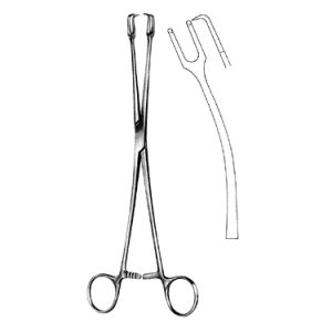 Schroeder Tenaculum Forceps 24 0 cm, Curved