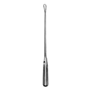 Sims Uterine Curette 34 0 cm, Blunt, Rigid Plain Shaft, 35 mm, Size 15