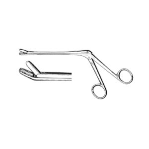 Special Model 13 0 cm Shaft, Serrated Jaws, 6 mm x 10 mm Bite, Up Angled