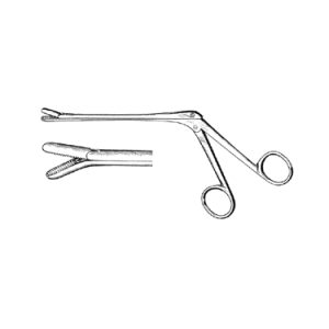 Special Model 13 0 cm Shaft, Serrated Jaws, 6 mm x 10 mm Bite, Down Angled