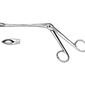 Wilde Rongeur Fenestrated Jaws, Straight 14 0 cm Shaft, 5 mm Bite