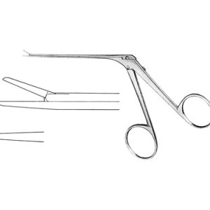 Micro Ear Forceps 80 mm Shaft, 4 0 mm x 0 8 mm Smooth Jaw, Straight