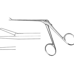 Micro Ear Forceps 80 mm Shaft, 4 0 mm x 0 6 mm Smooth Jaw, Straight