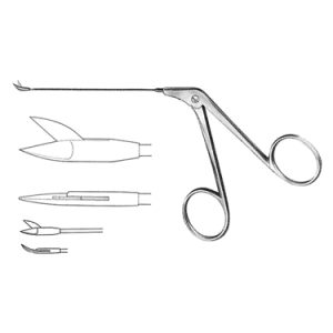 Wullstein Micro Ear Scissors, 4 0 mm Blade Size, Right