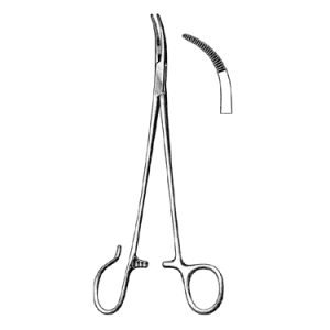 Schnidt Tonsil Seizing Forceps 19 0 cm, Curved