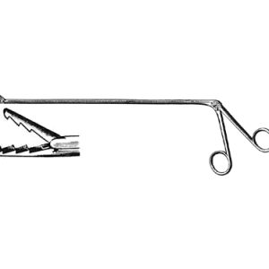 Chevalier Jackson Broncho Esophagoscopy Forceps Upper Jaw Moveable 40 0 cm