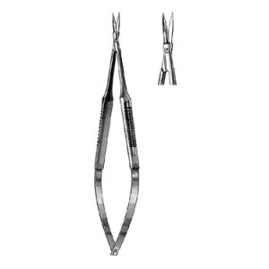 Microsurgical Scissors 15 0 cm, Wide Handle, Micro Blade, Straight