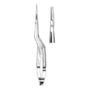 Yasargil Scissors 22 0 cm, Bayonet Handle, Straight, Regular Blade