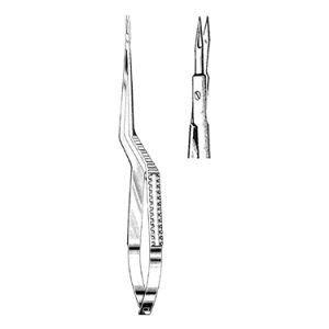 Yasargil Scissors 22 0 cm, Bayonet Handle, Straight, Micro Blade