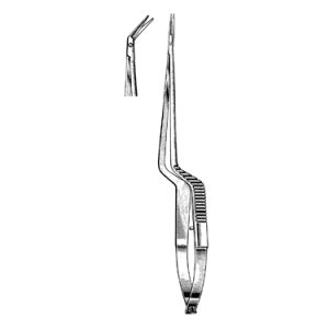 Jacobson Scissors 18 5 cm, Bayonet Handle, Curved, Micro Blade