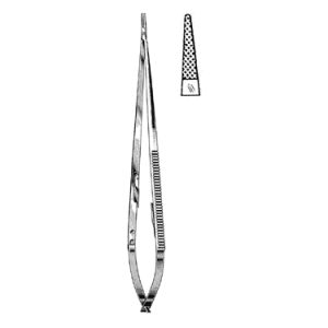 Microsurgical Needle Holders 21 5 cm, Serrated, Car Bite Jaws