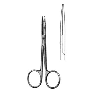 Knapp Iris Scissors 10 1 cm, 25 mm Blades, Straight, Blunt Blunt